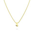 Initials Brick Alphabet Letter Necklace Gold Layered Steel Jewellery